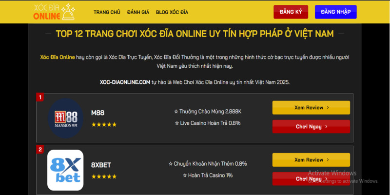 xoc dia online nha cai - 7m vn
